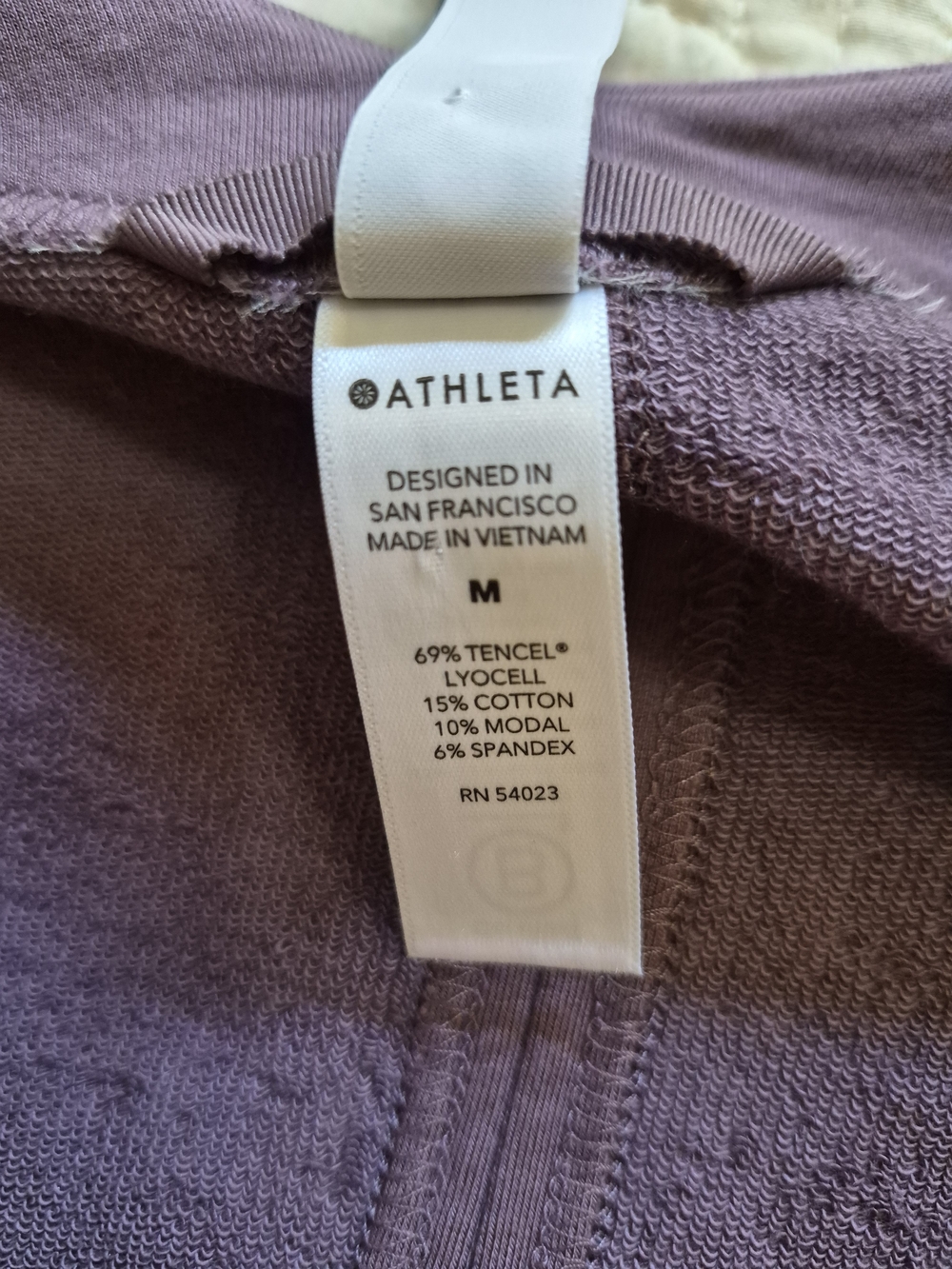 Athleta Open-Front Draped Cardigan in Dusty Plum - Picture 6 of 12